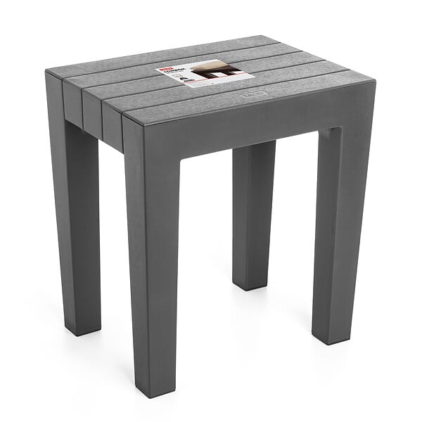 TATAY - Tabouret de salle de bain Tatay lombok - Gris anthracite - large