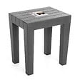 TATAY - Tabouret de salle de bain Tatay lombok - Gris anthracite - vignette