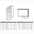 AICA SANITAIRE - Paroi de douche 90x200cm avec barre de fixation au plafond 90-150cm, profilé en chromé, AICA paroi de douche à l'italienne en 8mm verre anticalcaire et securit - vignette