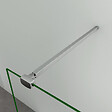AICA SANITAIRE - Paroi de douche avec retour pivotant 90+40x200cm, charnières, AICA paroi de douche à l'italienne en verre anticalcaire avec barre de fixation 90cm Pince renforcée - vignette