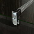 AICA SANITAIRE - Paroi de douche 60+30x200cm avec barre de fixation 140cm en carré, verre 8mm anticalcaire, AICA paroi de douche à l'italienne avec retour pivotant 30cm - vignette