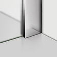 AICA SANITAIRE - Paroi de douche sablé 140x200cm avec barre de fixation au plafond 203-320cm, paroi de douche à l'italienne en 8mm verre dépoli et anticalcaire - vignette