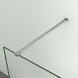 AICA SANITAIRE - Paroi de douche 60x200cm avec barre de fixation 140cm recoupable, profilé en chromé, AICA paroi de douche à l'italienne en 8mm verre anticalcaire et securit - vignette