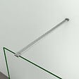 AICA SANITAIRE - Paroi de douche 70x200cm avec barre de fixation 90cm recoupable, profilé en chromé, AICA paroi de douche à l'italienne en 8mm verre anticalcaire et securit - vignette