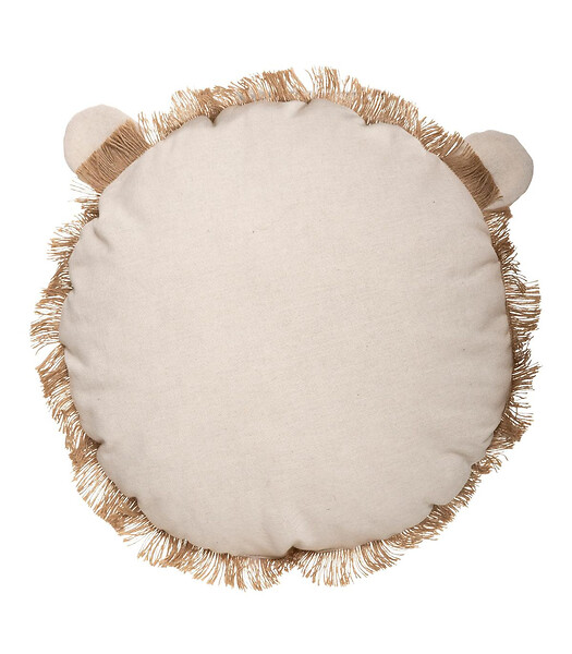 ATMOSPHERA - Coussin décoratif Lion avec Franges D 38 cm déco enfant - large