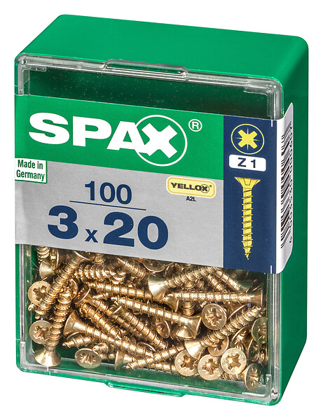 SPAXFRANCE - SPAX TF PZ 3x20 A2L 100 PC - large