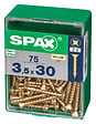 SPAXFRANCE - SPAX TF PZ 3.5x30 YELLOX 75 PC - vignette