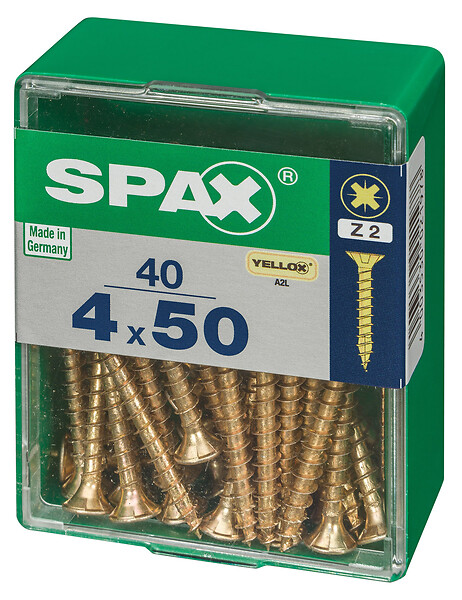SPAXFRANCE - SPAX TF PZ 4x50 YELLOX 40 PC - large