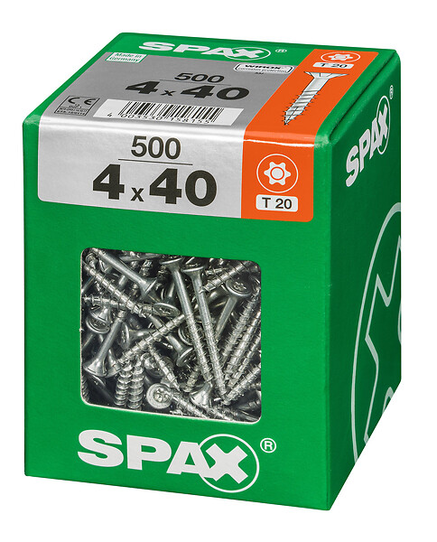 SPAXFRANCE - SPAX TF TX 4x40 WIROX 500 PC - large