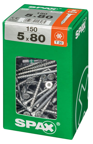 SPAXFRANCE - SPAX TF TX 5x80 WIROX 150 PC - large