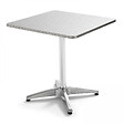 OVIALA - Table de jardin carrée en aluminium pliante  - Brixson - vignette