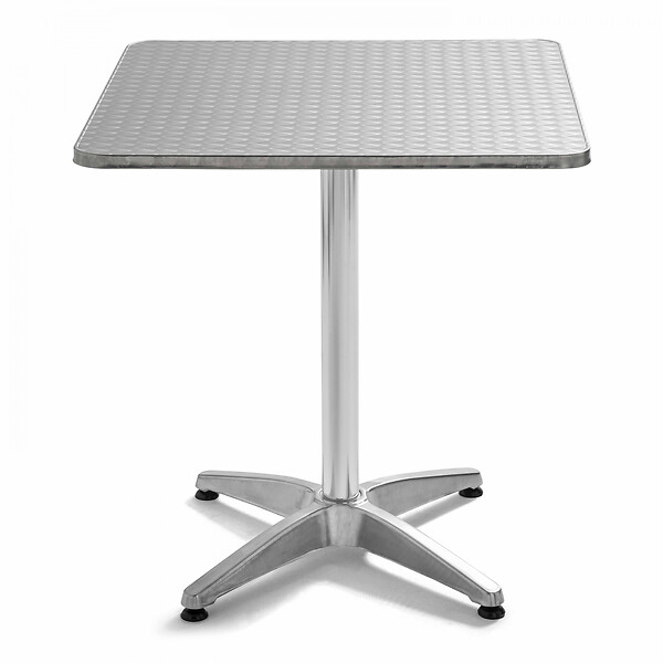 OVIALA - Table de jardin carrée en aluminium pliante  - Brixson - large