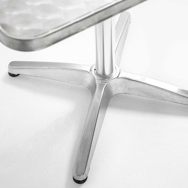 OVIALA - Table de jardin carrée en aluminium pliante  - Brixson - large