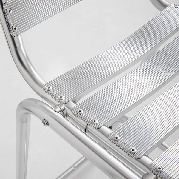 OVIALA - Chaise haute en aluminium gris - Soho - large