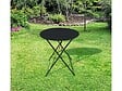 CHALET & JARDIN - Table ronde d'extérieur pliante Bistro en acier - Noir - vignette