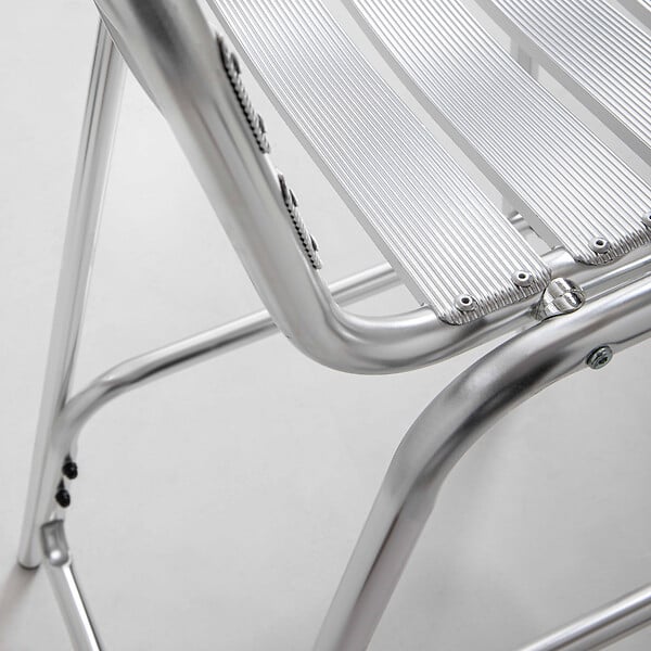 OVIALA - Chaise haute en aluminium gris - Soho - large