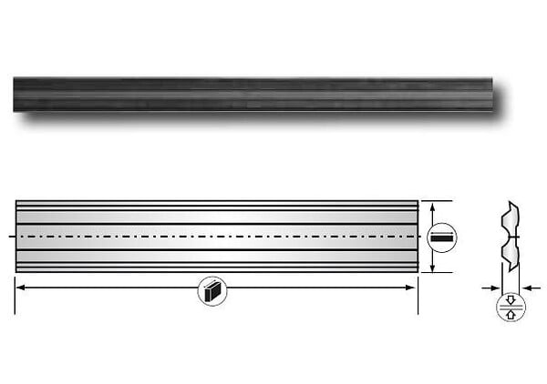 LEMAN - Fer Reversible Acier 310x10x2,3 Tersa Leman - large