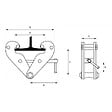 STOCKMAN - Griffe d'accrochage palan mise en place rapide 1T BC10 Stockman - vignette
