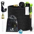 VOUNOT - Tuyau d’Arrosage Extensible 30m avec Récipient Savon et accessoires noir - vignette