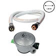 KEMPER - Pack Tuyau gaz souple 1.50 m + Détendeur Propane à clipser Quick-On Valve 20mm ANTARGAZ PRIMAGAZ TOTALGAZ FINAGAZ - vignette