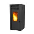 SUPRA - poêle à granulés de bois 11.9kw noir - orphee 12 noir - vignette