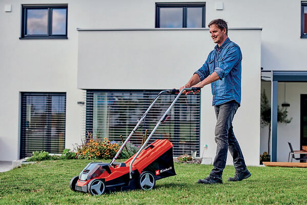 EINHELL - Tondeuse à gazon sans fil Power X-Change GE-CM 36/33 Li - Largeur de coup 33cm - large