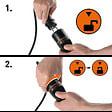 ELECTRALINE - Prolongateur Electrolock - Pour jardin - Orange et noir - 40m - vignette