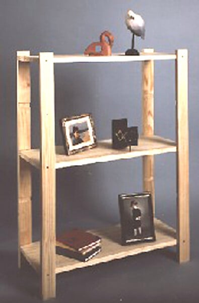 CENTRALE BRICO - Etagère Pin, 3 tablettes , l.65 x P.25 x H.90 cm - large