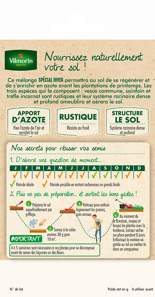 VILMORIN - Les plantes utiles Mélange Hiver Bio PM Vilmorin - large
