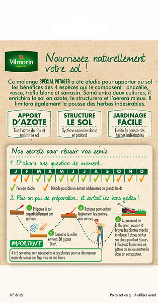 VILMORIN - Les plantes utiles Mélange Potager Bio PM Vilmorin - large