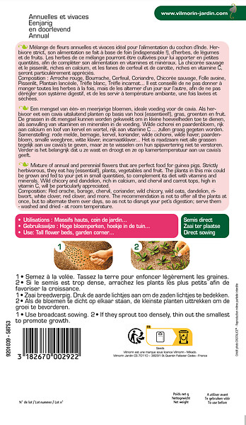 VILMORIN - Mélange de fleurs pour Cochons d'Inde Vilmorin - large