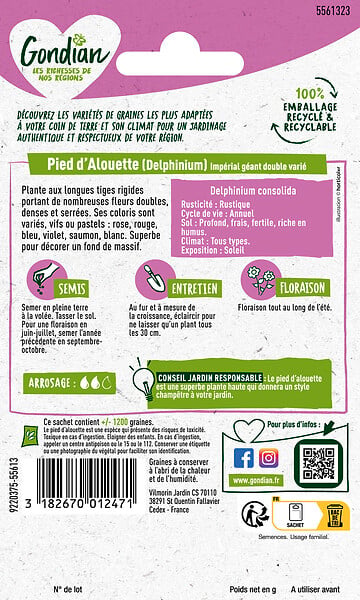 GONDIAN - Pied d'Alouette Impérial Géant Double Varié Gondian - large