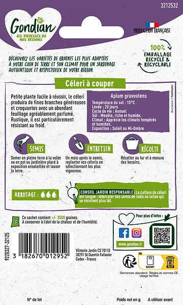 GONDIAN - Céleri à Couper Gondian - large