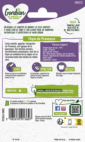 GONDIAN - Thym de Provence Gondian - large