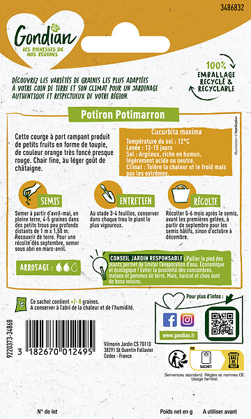 GONDIAN - Potiron Potimarron Gondian - large