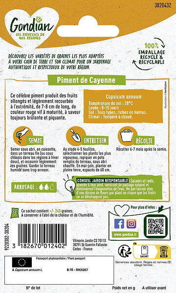 GONDIAN - Piment de Cayenne Gondian - large