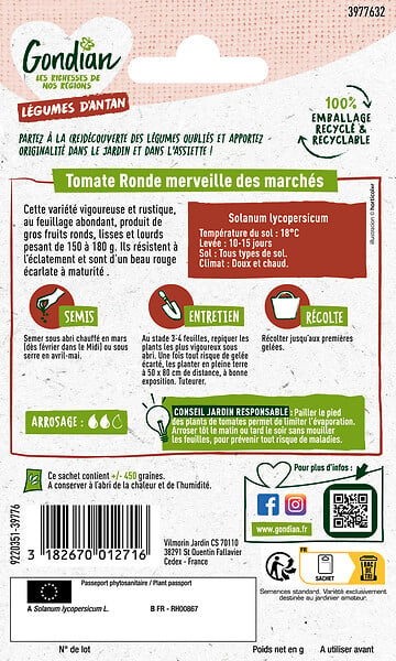 GONDIAN - Tomate Merveille des Marchés Gondian - large