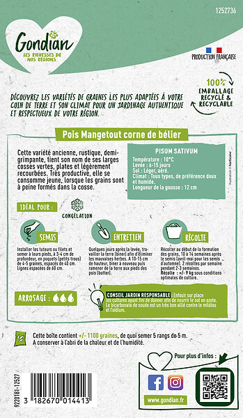 GONDIAN - Pois Corne de Bélier Gondian - large