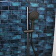 ESSEBAGNO - Luisa ensemble barre de douche 3 pièces gris gun métal - vignette