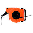 ZENITECH - Enrouleur mural câble H05VV-F 3G1mm² 11m + 2m - orange - Zenitech - vignette