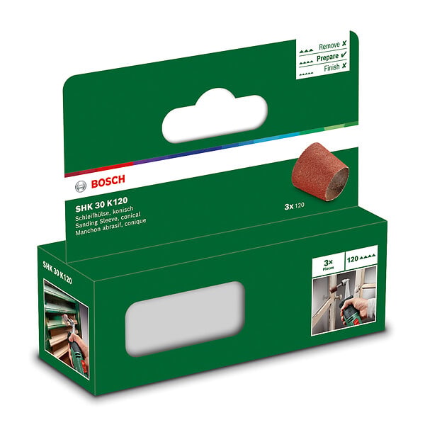 BOSCH - Abrasifs coniques PRR G120 X3 pièces Bosch - large