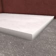AURLANE - Receveur de douche Blanc Effet Pierre 80x120 cm et Grille décor Perforée en Inox - vignette
