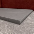AURLANE - Receveur de douche Gris Effet Pierre 80x120 cm et Grille décor Perforée en Inox - vignette