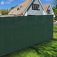 VOUNOT - Brise vue occultant en HDPE 90g/m² 1.8x10m avec attaches de fixation vert - vignette