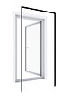 WINDHAGER - Huisserie porte battante anthracite 125x245 cm - vignette