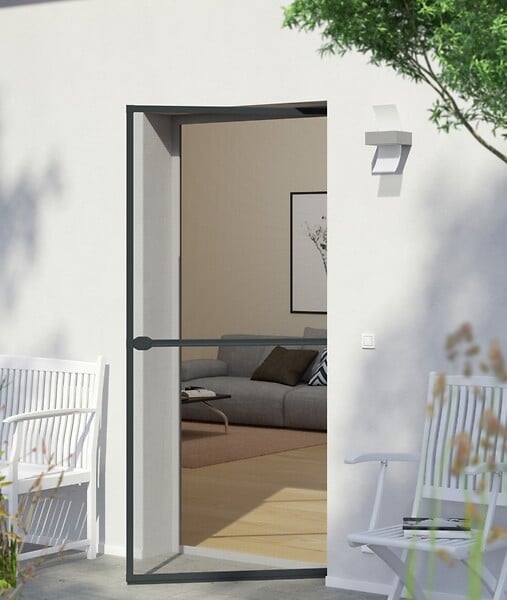 WINDHAGER - Porte battante expert alu anthracite 120x240 cm - large