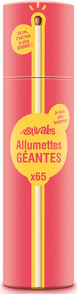 ESTIVALES - Allumettes géantes en tube de 65LES ESTIVALES - large