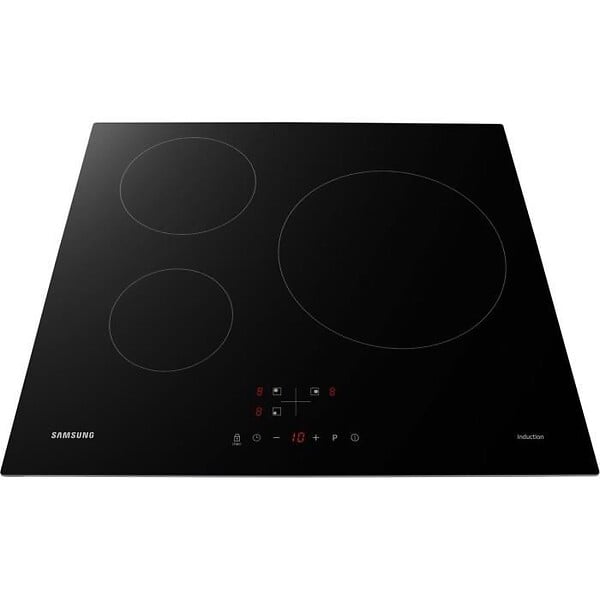 SAMSUNG - table de cuisson induction 59cm 3 feux 7200w noir - nz63m3nm1bb - large