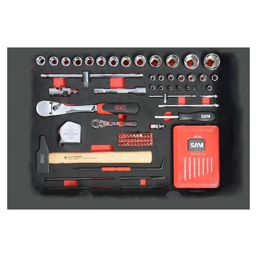 SAM OUTILLAGE - Valise Trolley 136 Outils - large