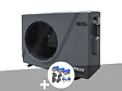 POOLEX - Pompe à chaleur 9,50 kW Poolex Silverline FI 90 + Kit by-pass Ø 50 mm - vignette